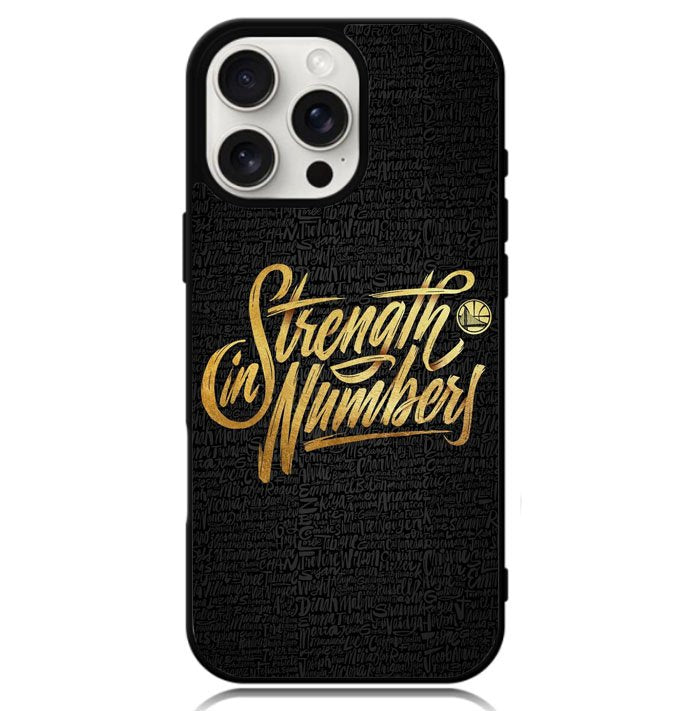 Golden State Warriors Typography Case iPhone 16 Pro Max BC2840