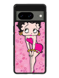 Betty Boop Pink Background flowers Google Pixel 8a Case