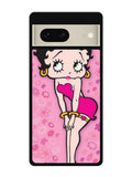 Betty Boop Pink Background flowers Google Pixel 7 Case