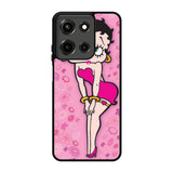 Betty Boop Pink Background flowers Motorola Moto G 5G 2025 Case FE6028