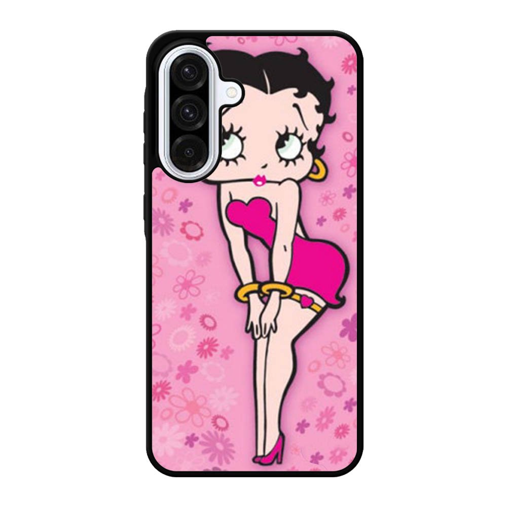 Betty Boop Pink Background flowers Samsung Galaxy A56 Case FE3352