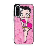 Betty Boop Pink Background flowers Samsung Galaxy A36 Case FE6028