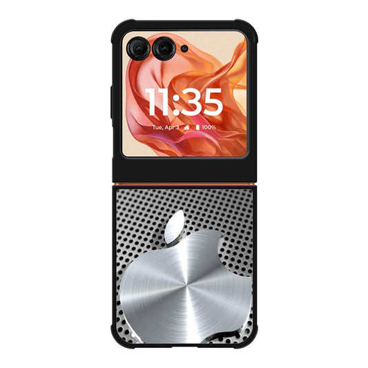 3D Apple Silver Motorola Moto Razr 2025/2024 , Moto Razr 60/50 Case BC2825