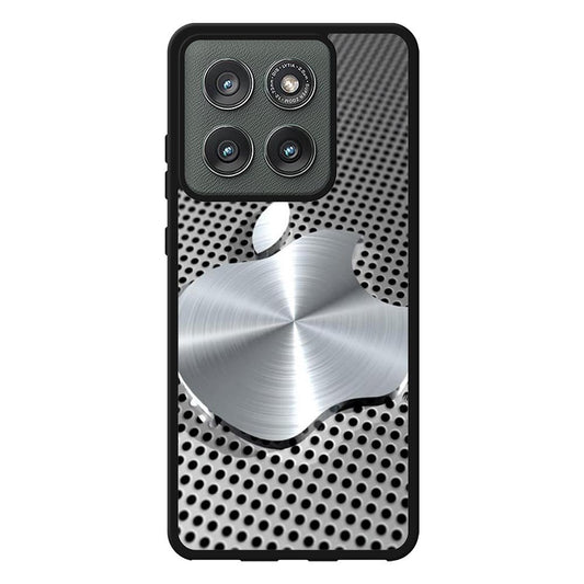 3D Apple Silver Case Motorola Moto Edge 2025 BC2825