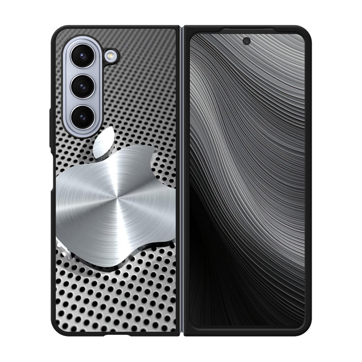 3D Apple Silver Case Samsung Galaxy z Fold 5 5G BC2825