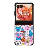 BTS BT21 Cute Pink Motorola Moto Razr 2025/2024 , Moto Razr 60/50 Case BC2910
