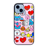 BTS BT21 Cute Pink Case iPhone 15 BC2910