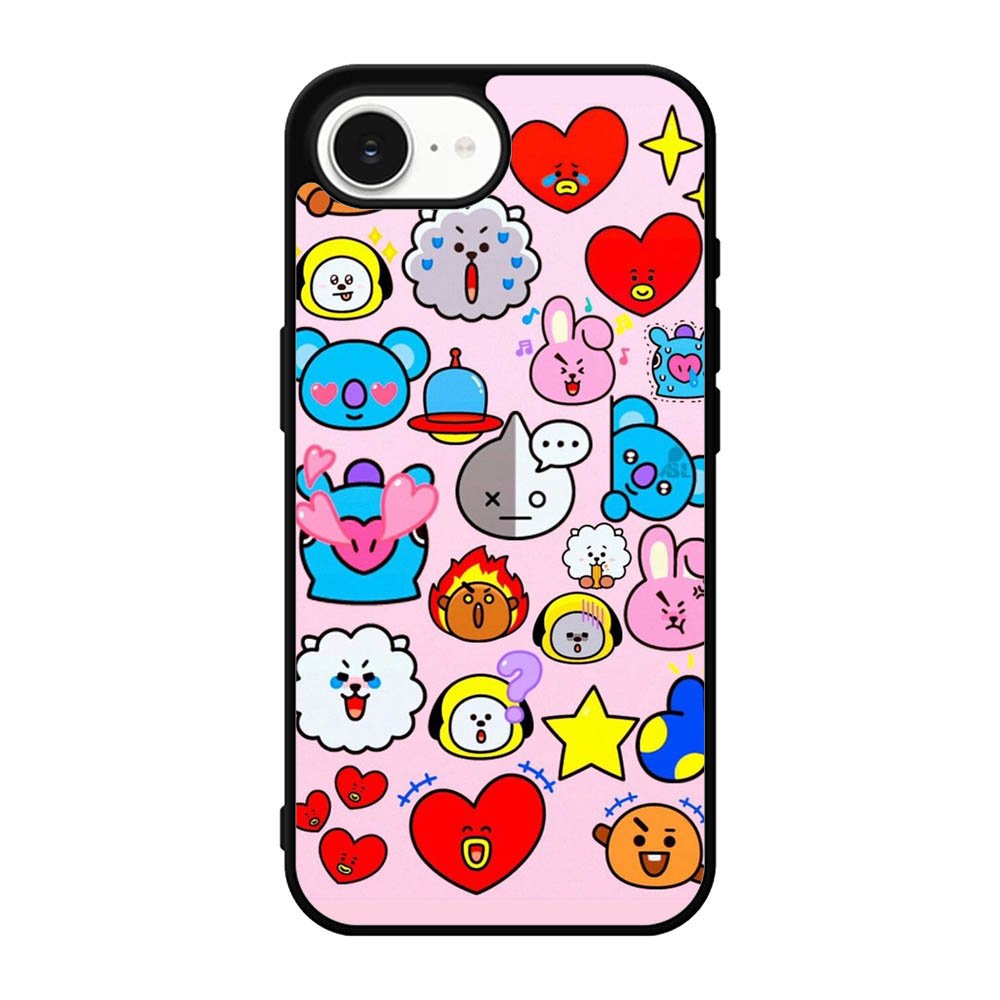 BTS BT21 Cute Pink iPhone 16e Case BC2910