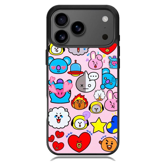 BTS BT21 Cute Pink iPhone 17 Pro Max Case BC2910