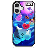 BTS BT21 Galaxy Case iPhone 16 BC2911