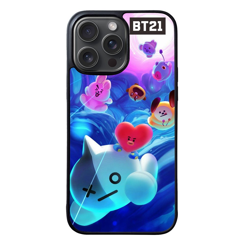 BTS BT21 Galaxy Case iPhone 15 Pro BC2911