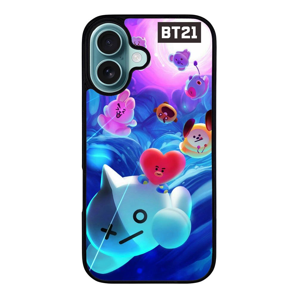 BTS BT21 Galaxy Case iPhone 16 Plus BC2911