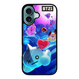 BTS BT21 Galaxy Case iPhone 16 Plus BC2911