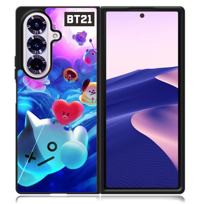 BTS BT21 Galaxy Samsung Galaxy Z Fold 7 5G Case BC2911