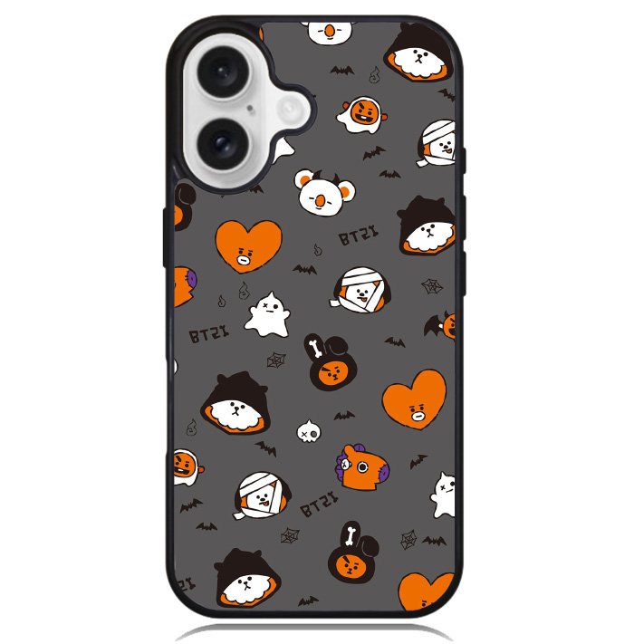 BTS BT21 Happy Halloween Case iPhone 16 BC2912