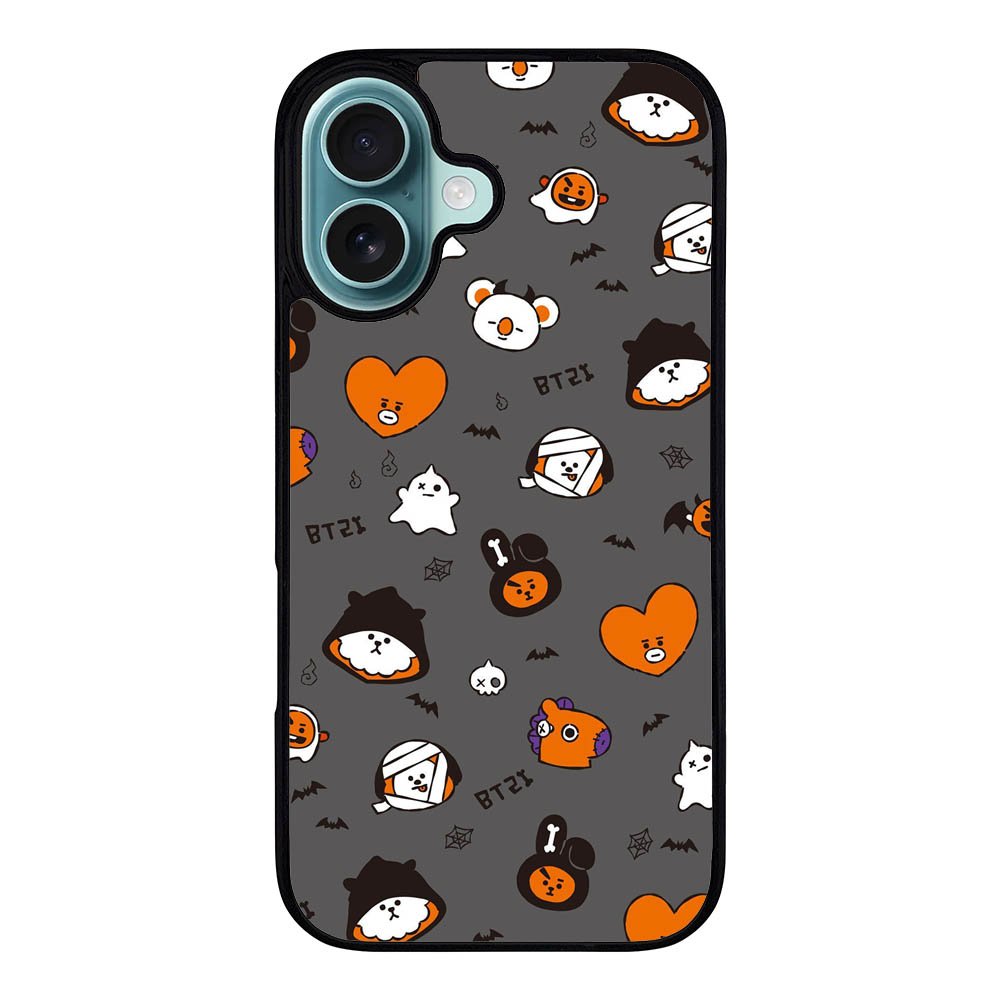BTS BT21 Happy Halloween Case iPhone 16 Plus BC2912