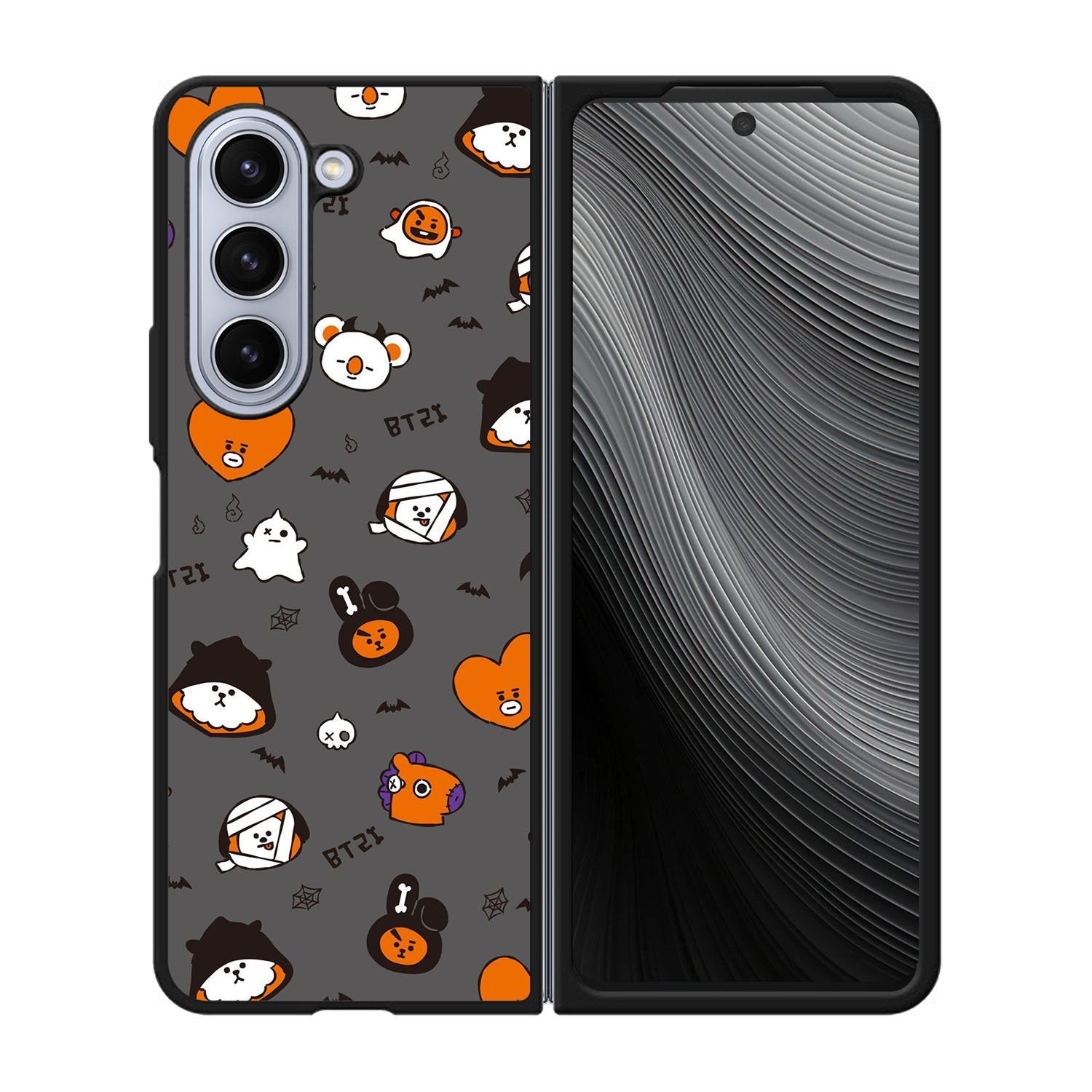 BTS BT21 Happy Halloween Case Samsung Galaxy z Fold 5 5G BC2912