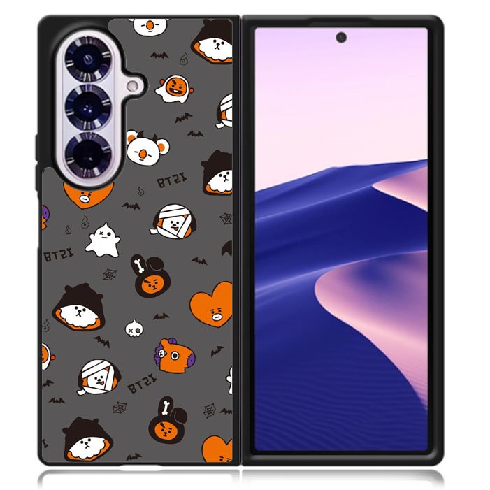 BTS BT21 Happy Halloween Samsung Galaxy Z Fold 7 5G Case BC2912