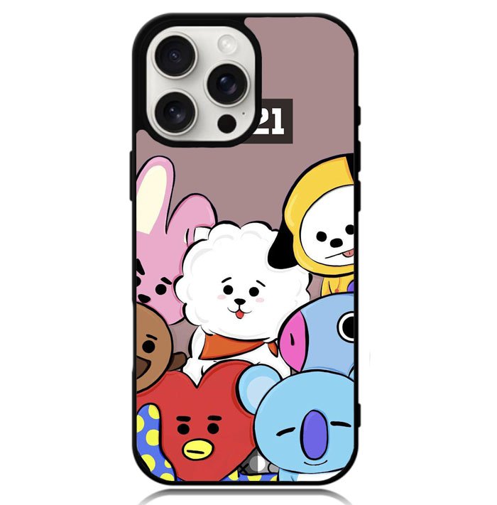 BTS BT21 Case iPhone 16 Pro Max BC2913