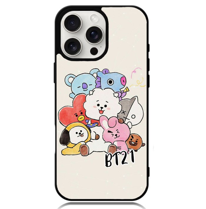 BTS BT21 Case iPhone 16 Pro BC2914