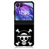 One Piece Logo Black Motorola Moto Razr 2024 , Moto Razr 50 Case
