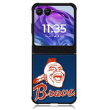 Atlanta Braves Baseball Motorola Moto Razr 2024 , Moto Razr 50 Case