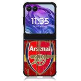 Arsenal Logo In The Wood Motorola Moto Razr 2024 , Moto Razr 50 Case