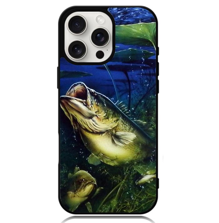 Bass Fishing Largemouth Fish Case iPhone 16 Pro BC2824