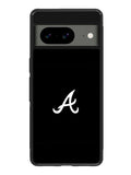Atlanta braves logo black Google Pixel 8a Case