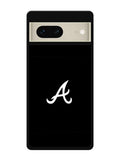 Atlanta braves logo black Google Pixel 7 Case