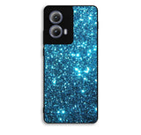 Blue bling sparkling sparkles Motorola Moto Edge 2024 Case FE0503