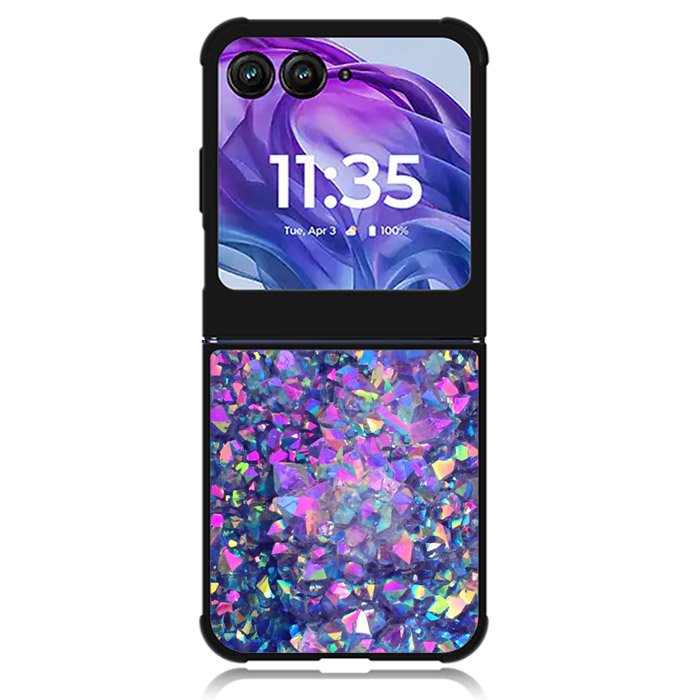Diamond Stone and Glitter Motorola Moto Razr 2024 , Moto Razr 50 Case