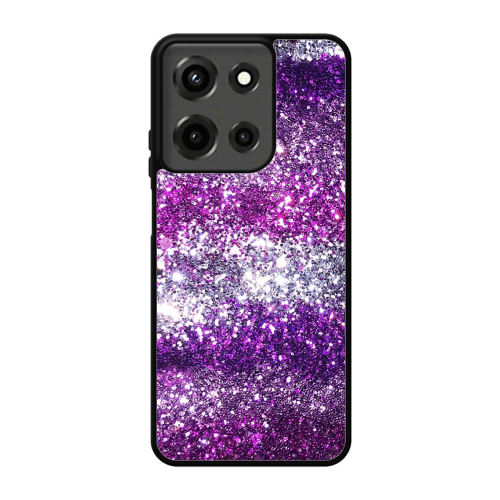 Pink Purple Silver Bling Sparkling Sparkles Motorola Moto G 5G 2025 Case FE7049