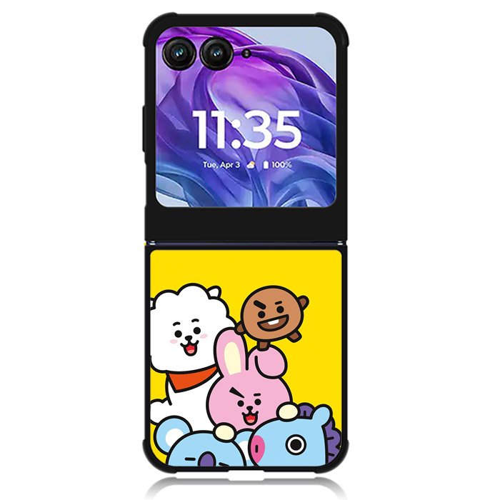 BTS BT21 All Characters Motorola Moto Razr 2024 , Moto Razr 50 Case