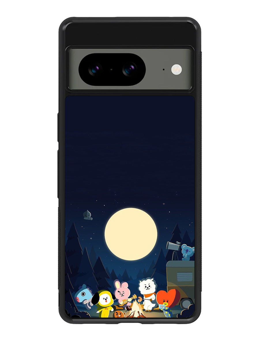 BTS BT21 Team Camping In Forest Google Pixel 8a Case