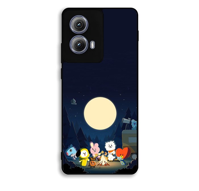BTS BT21 Team Camping In Forest Motorola Moto Edge 2024 Case FE7992