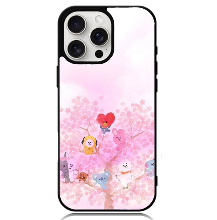 BTS BT21 Sakura Summer Case iPhone 16 Pro BC2915