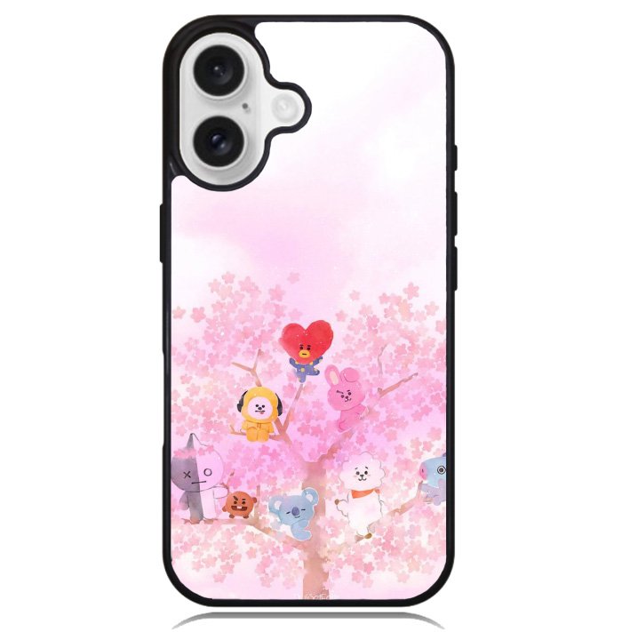 BTS BT21 Sakura Summer Case iPhone 16 BC2915