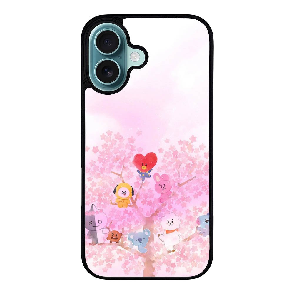 BTS BT21 Sakura Summer Case iPhone 16 Plus BC2915