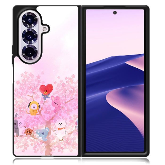 BTS BT21 Sakura Summer Samsung Galaxy Z Fold 7 5G Case BC2915