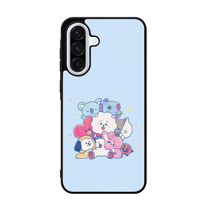 BTS BT21 Blue Texture Samsung Galaxy A36 Case FE1767