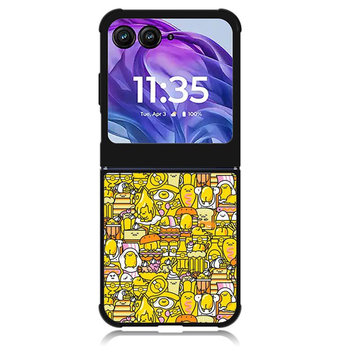 The Gudetama Pattern Motorola Moto Razr 2024 , Moto Razr 50 Case
