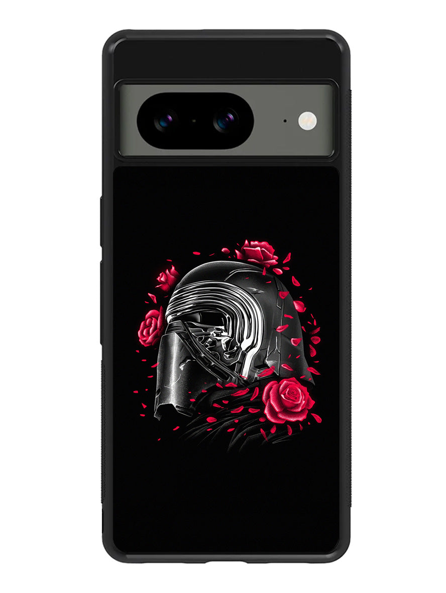Star Wars Kylo Ren Helmet and Roses Google Pixel 8a Case