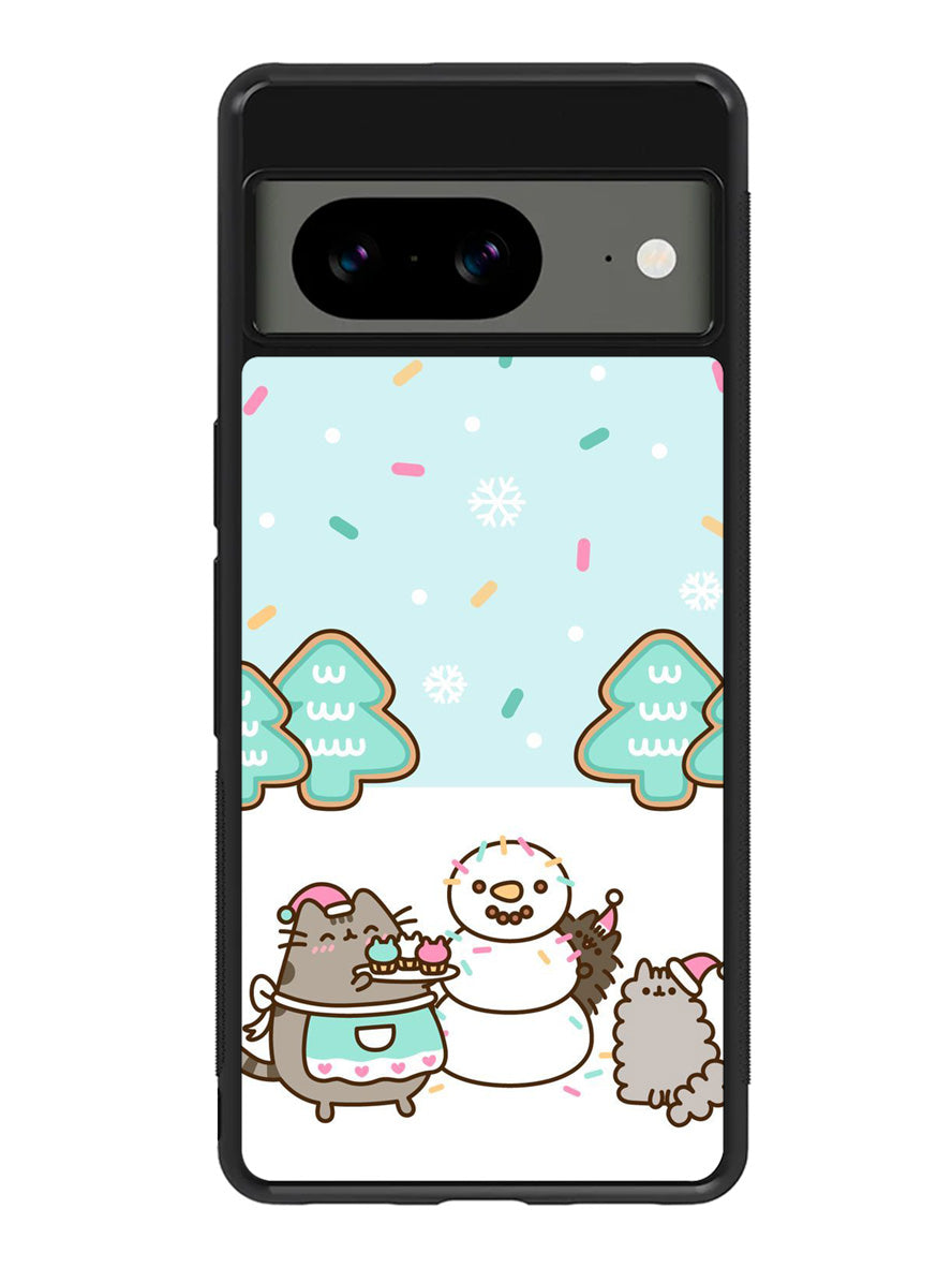 Pusheen The Cat Snow Winter Google Pixel 8a Case
