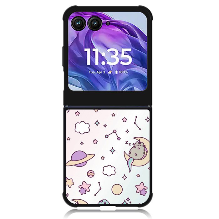 Pusheen The Cat Fairy Unicorn Motorola Moto Razr 2024 , Moto Razr 50 Case