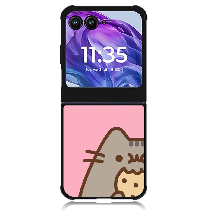 Pusheen The Cat Cookies Motorola Moto Razr 2024 , Moto Razr 50 Case