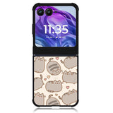Pusheen The Cat Pattern Motorola Moto Razr 2024 , Moto Razr 50 Case