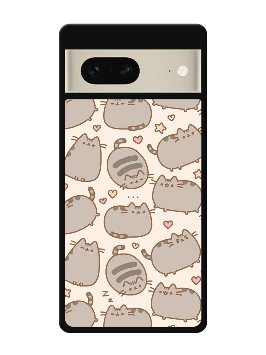 Pusheen The Cat Pattern Google Pixel 7 Case