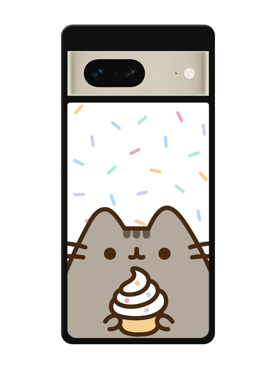 Pusheen The Cat Rainbow Cupcakes Google Pixel 7 Case