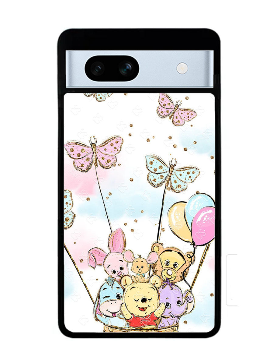 Winnie The Pooh And Butterfly Friends Google Pixel 7A Case